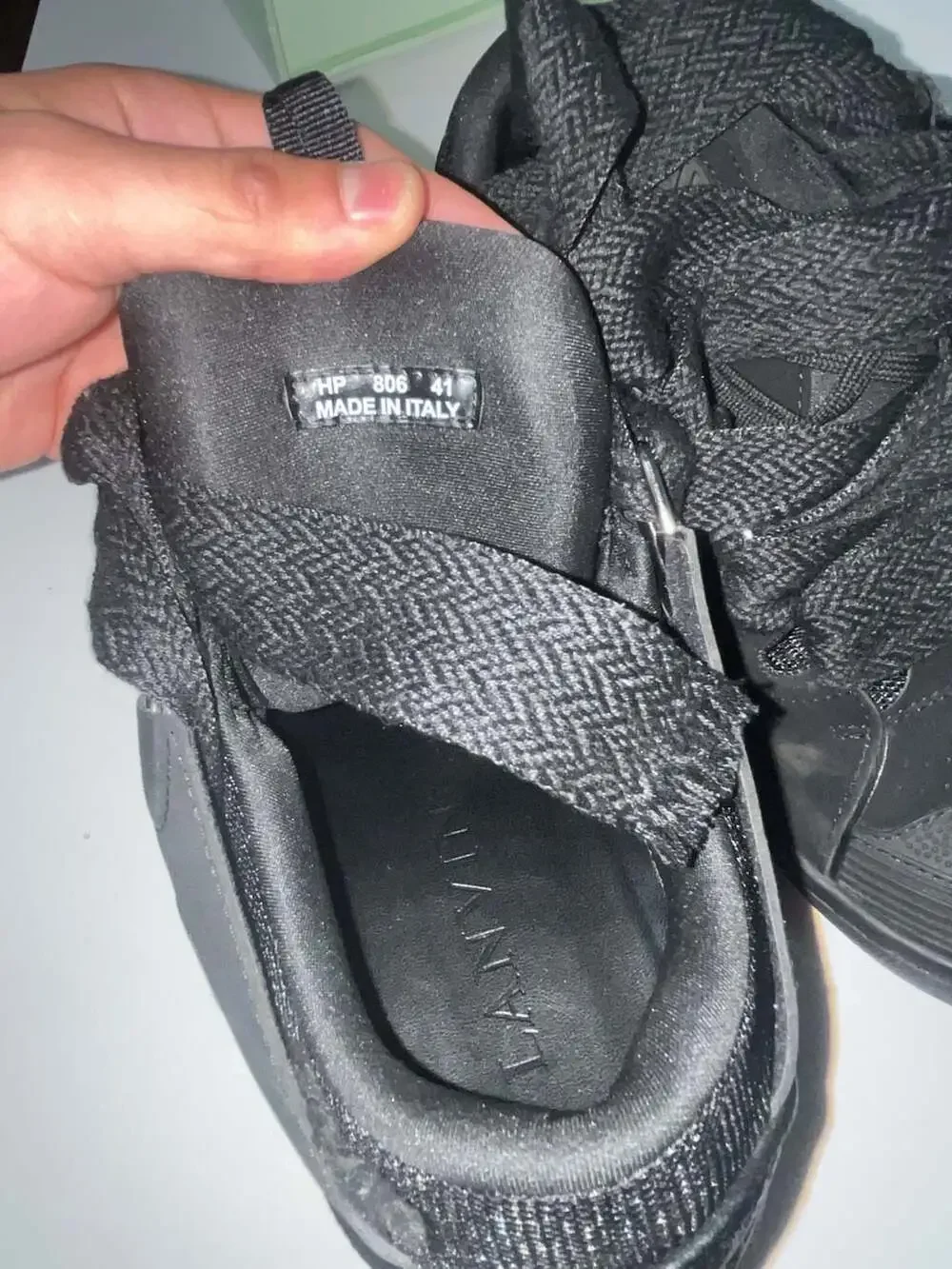 Lanvin curb sneakers